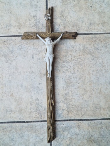 Antikes kruzifix holzkreuz - antikes,