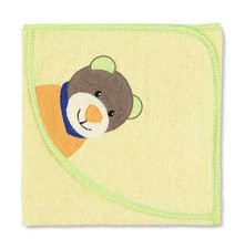 STERNTALER BADETUCH 80 x 80cm BENNO BÄR GELB 16302_121 KAPUZE BABY HANDTUCH
