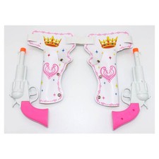 COWGIRL HOLSTER PISTOLE KINDER # Karneval Krone Prinzessin Cowboy Kostüm Party