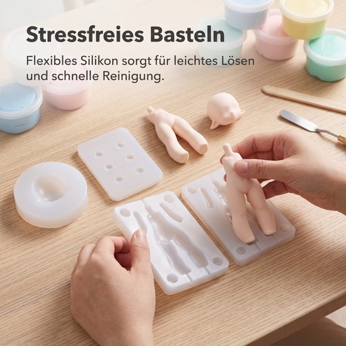 Silikon gießform puppen - silikon,