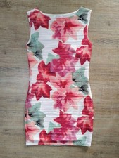 Minikleid Gr. 40 weiß mit Blumen