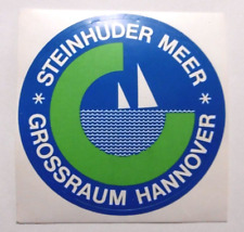 Souvenir-Aufkleber Steinhuder Meer Grossraum Hannover See Wunstorf Niedersachsen