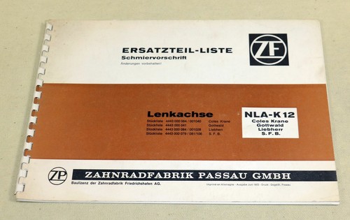 Ersatzteilliste achse nla - zf,