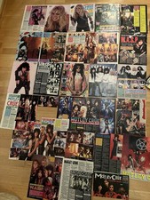 Mötley Crüe Artikel Clippings Poster Sammlung Konvolut WASP