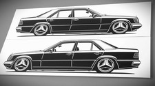 Mercedes W124 Sticker