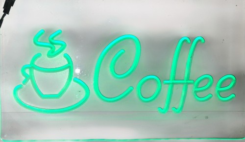 Led neon schild coffee kaffee - coffee,