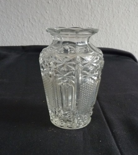Alte glasvase pressglas - pressglas, *