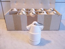 alte Lampenfassung E27 Porzellan auch passend für Emailleschirme  alte Lagerware