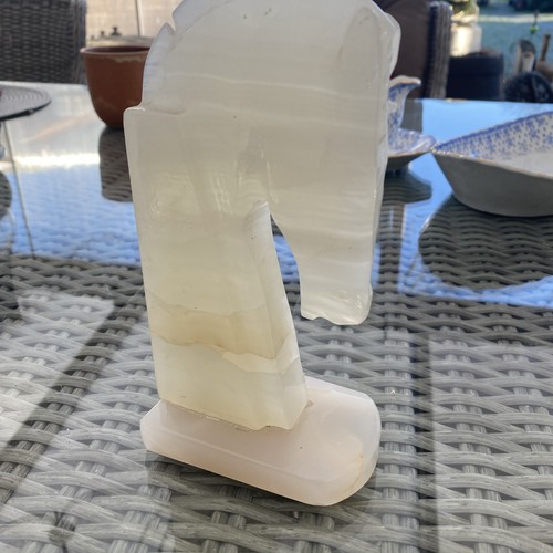 Pferdekopf onyx skulptur - pferdekopf,
