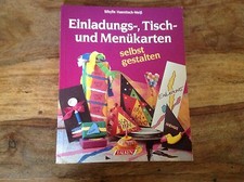 Bastelbuch Einladung Tisch- Menükarten*Fest Geburtstag Taufe Konfirmation 
