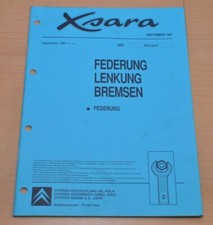 Werkstatthandbuch CITROEN Xsara Federung Lenkung Bremsen Federung