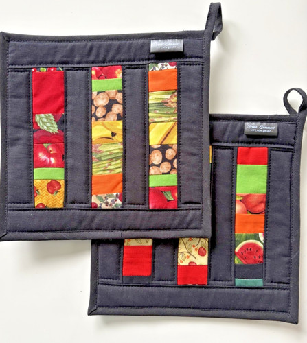 Patchwork topflappen set - patchwork, topflappen-set