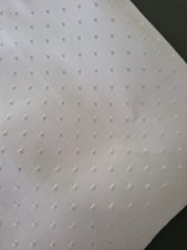 Jacquard Tischdecke 130 X 170 cm NEU Weiß mit Pünktchen Bügelleicht