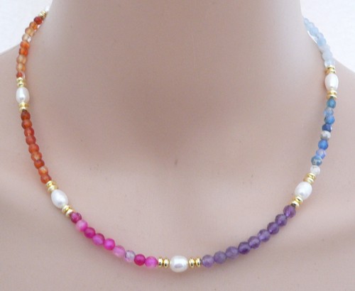Chakra halskette edelstein - chakra-halskette,