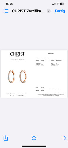 Creolen rosegold 750er - creolen,