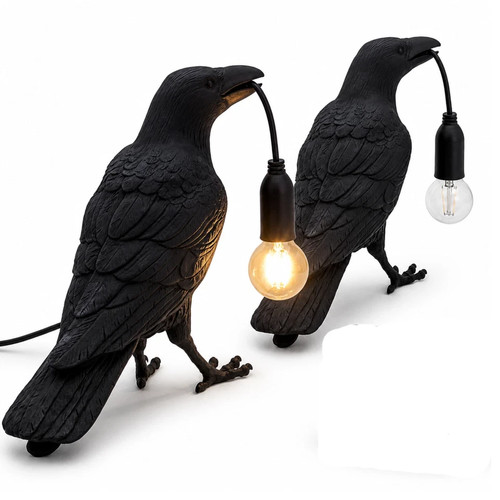 Raven tischlampe gothic - raven,