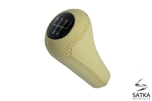 Leder schaltknauf beige - leder, 5-gang