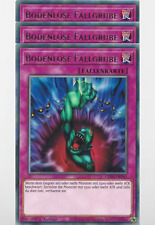 Yu-Gi-Oh! - 3x Bodenlose Fallgrube GEIM-DE045 - 1. Auflage - Rare - Deutsch