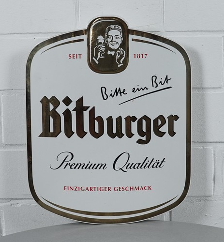 Bitburger metall werbeschild - metall,