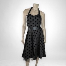 NWT H&R LONDON Black Polka Dot