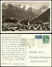Ansichtskarte Oberstdorf (Allgäu) Stadtblick 1951