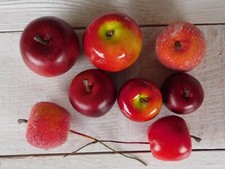 Deko Äpfel, matt, glänzend