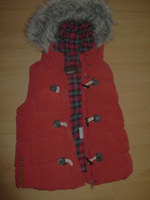 Tolle FISHBONE -Jacke Weste ärmelos kariertes Innenfutter Größe S