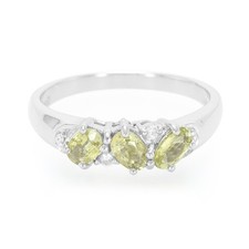 Kupfer Turmalin Silber Ring