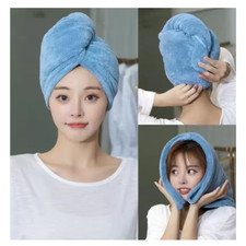 2 St. Haarturban mit Knopf Rot