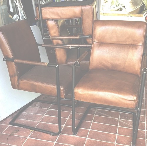 Mid century style lederstühle - mid,