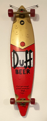 Simpsons duff beer - duff, longboard