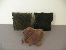 3 Stoffdruck-Model, Holz, 13 -