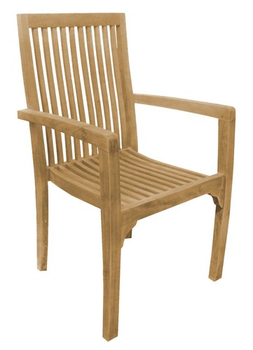 Teak gartensessel stapel 42 - 2,