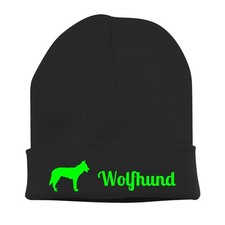 Beanie Strickmütze Mütze Stickmotiv WOLFHUND Siviwonder