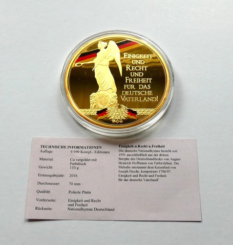 Gigant medaille vergoldet - medaille,