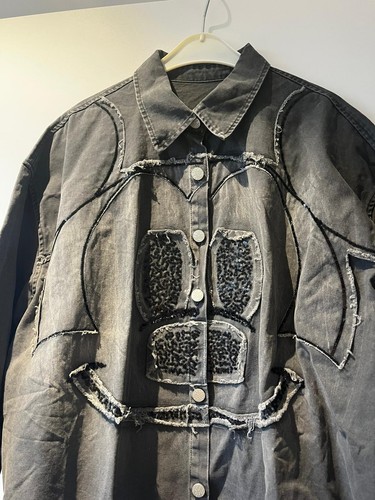 Jeanshemd anthrazit mickey - anthrazit,
