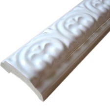 Keramik Fliesenbordüre Weiß