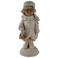 Wohnform Figur Junge mit Laterne Massiv Handarbeit 