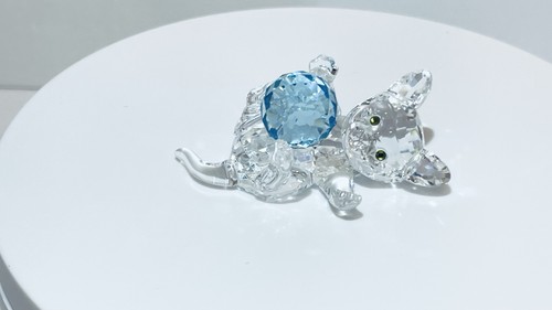 Swarovski figur deko katze mit - figur,