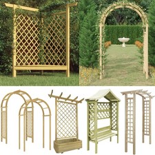 Rankgitter Rosenbogen Holz Pergola Eckpergola Torbogen Gartenbogen Rankhilfe Neu