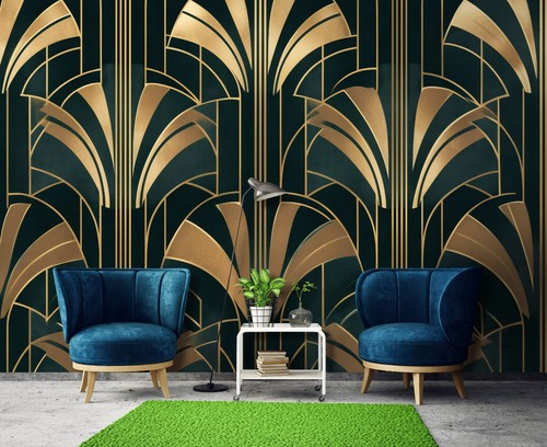 Fototapete art deco muster - fototapete,