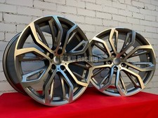 4X 21" 375M Style 5X120 Grau Alufelgen passend für BMW X5 X6 E70 E71 F15 F16