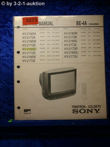 Sony service manual 21m3d - sony,