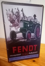 Blechschild alte FENDT