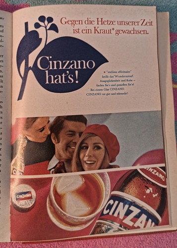 Cinzano werbung 1969 - cinzano.,