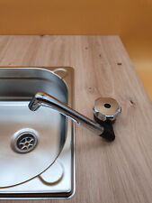 Camping Novo Super 12V Automatikwasserhahn Chrom Schwarz Wasserhahn Reisemobil