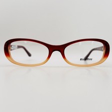 Miu Miu Brille Damen oval rot