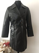 NOA NOA LEDER TRENCH MANTEL