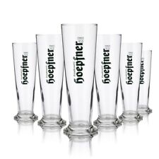6x Hoepfner Glas 0,3l Pokal