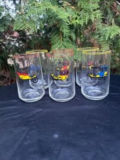 6 Gläser Set mit Oldtimer